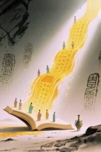 Feng Shui Bagua Map overlay on a modern home floor plan for energy optimization