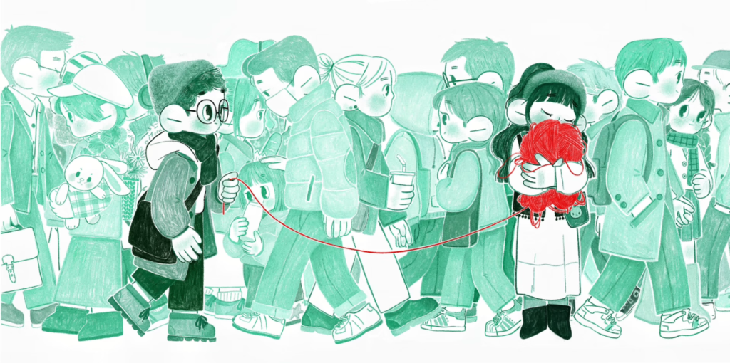 A visual guide to astrological timing for love, illustrating the difference between short-term transits and long-term progressions.