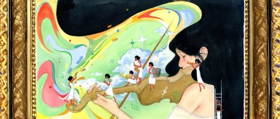 Infographic showing astrology placements for intuition: Moon, Neptune, Pluto, and Uranus