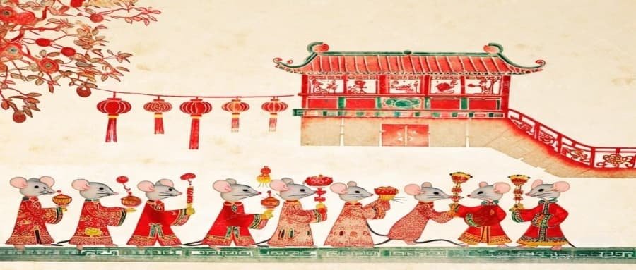 2026 Feng Shui map for the Rat zodiac, highlighting the protective North sector and the Tai Sui South sector.