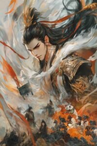 Capricorn Mythic Map visualizing Mars Exaltation, Saturn‘s rule, and the myths of Prometheus and Huangdi.