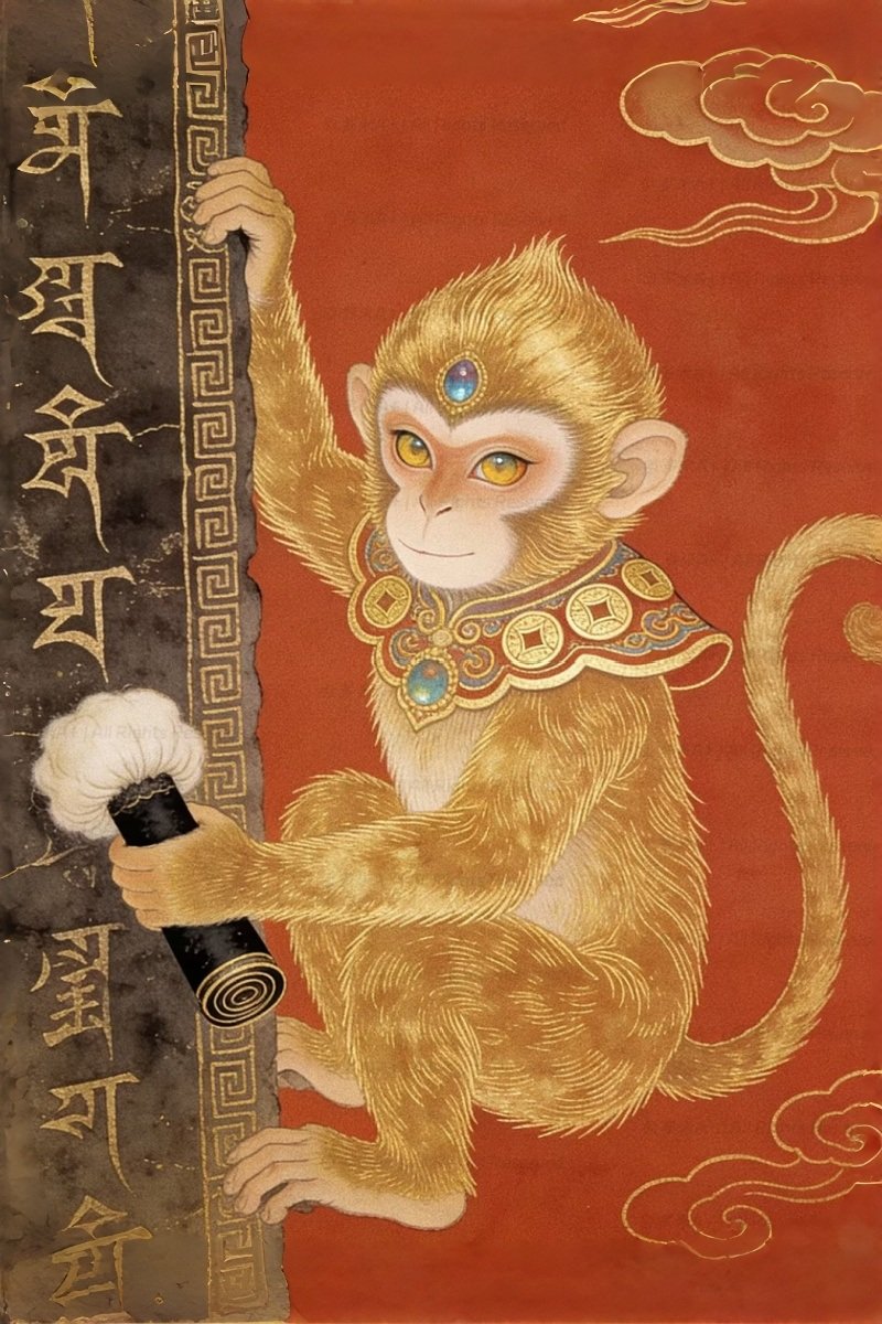 The clever Monkey zodiac sign for 2026, symbolizing intelligence, quick solutions, and joyful adaptability.