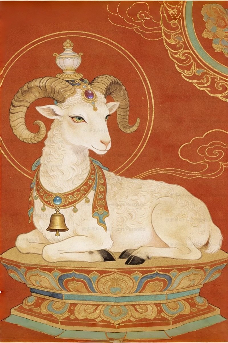 The creative Goat zodiac sign for 2026, embodying artistic expression, empathy, and seeking beauty and harmony.