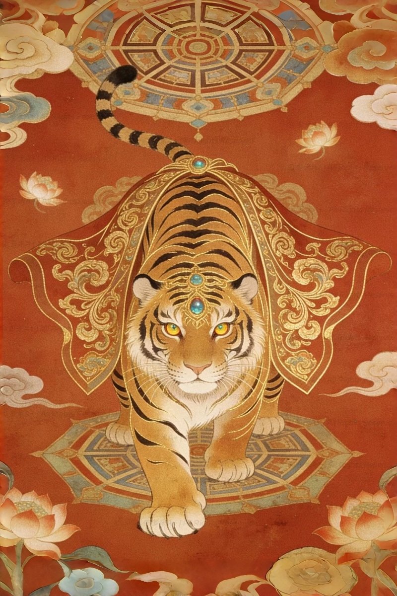 The courageous Tiger zodiac sign for 2026, embodying bravery, personal power, and charismatic leadership.