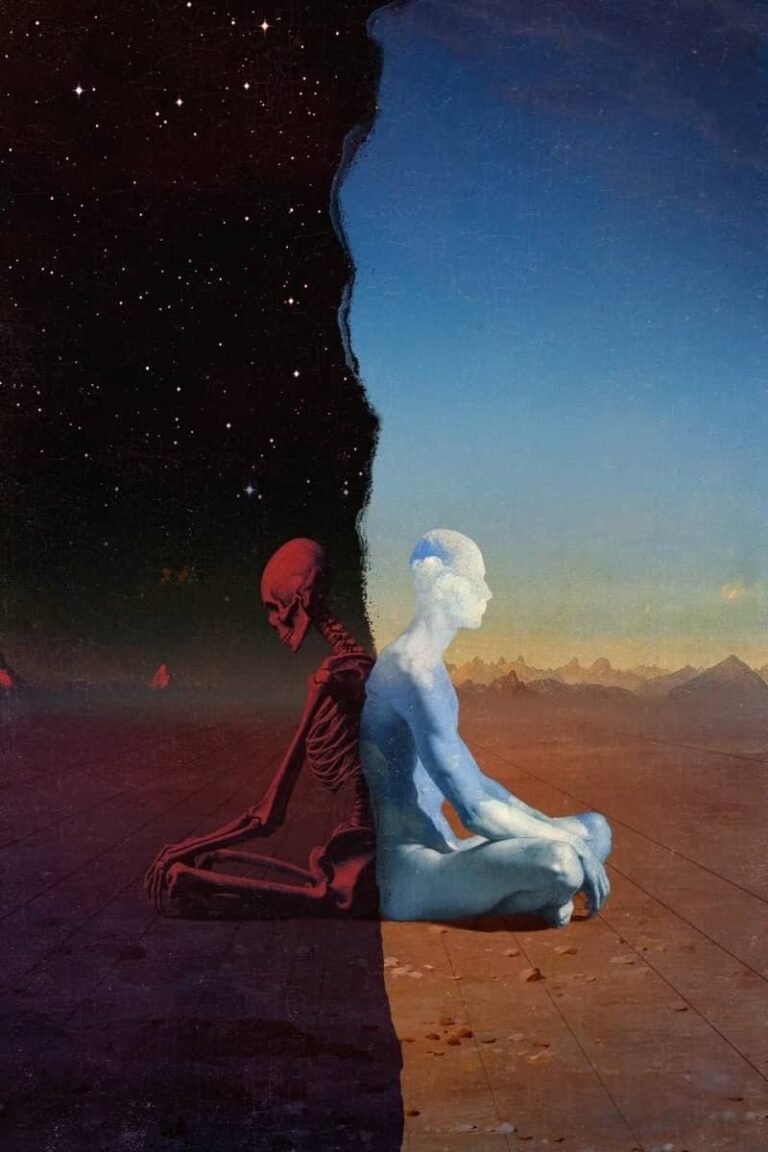 Visualizing the North Node Taurus South Node Scorpio transition from emotional crisis to inner peace and self-sufficiency.