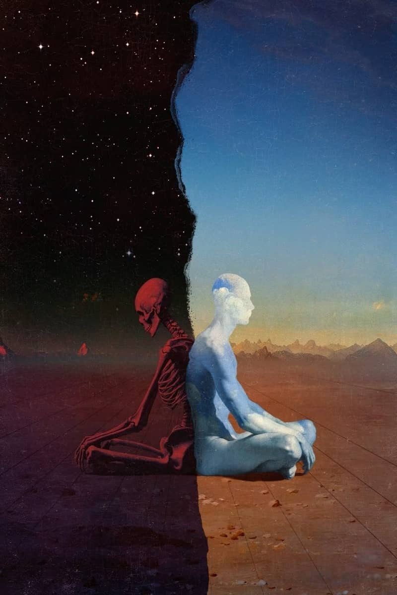 Visualizing the North Node Taurus South Node Scorpio transition from emotional crisis to inner peace and self-sufficiency.