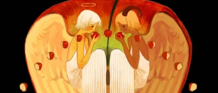 Vedic astrology Rahu and Ketu symbols on a cosmic compass representing North Node transits and karmic direction.