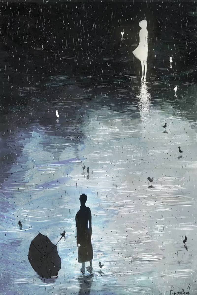 Visual representation of karmic relationships astrology showing two souls connected by a glowing cosmic soul contract and planetary nodes.